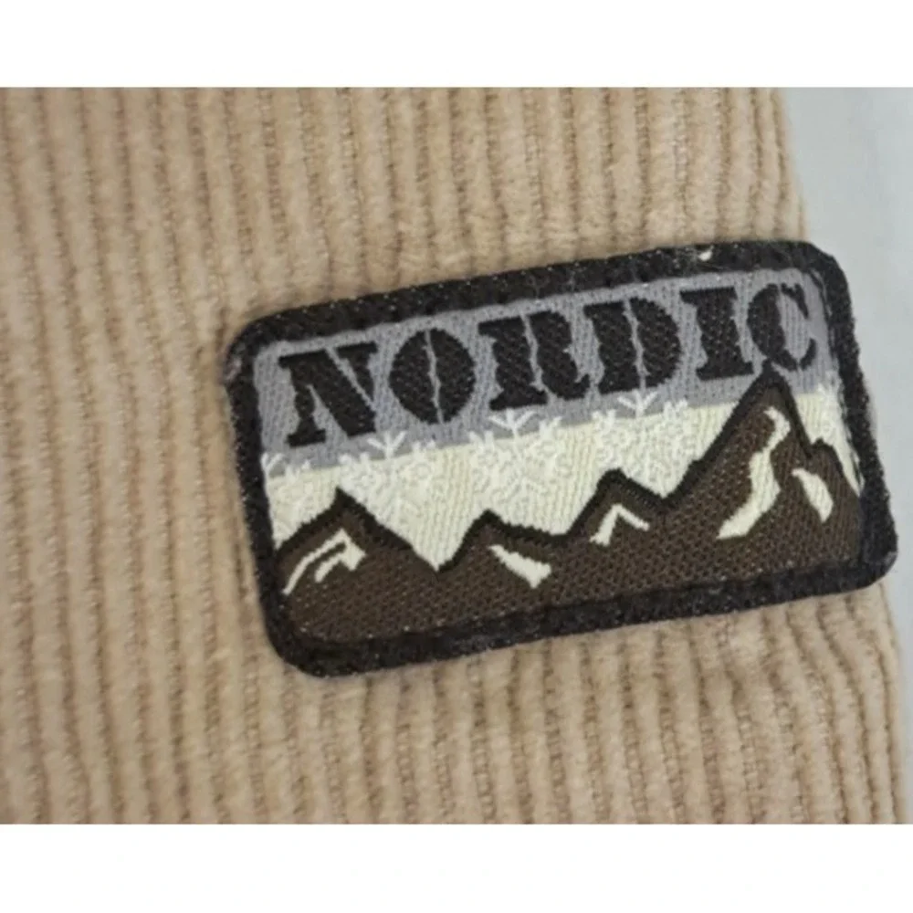 Koala Kids Nordic Corduroy‎ Coat Baby 3-6 Months Tan Plaid Lining